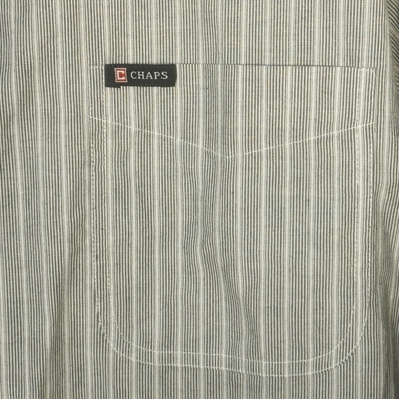 CHAPS Ralph Lauren Easy Care Long Sleeve Button Down Shirt Men's Large - Picture 4 of 7
